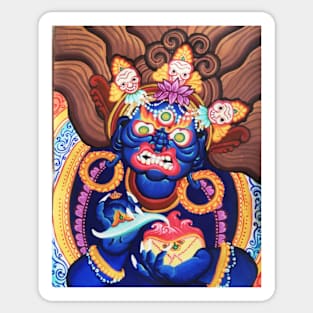 Mahakala Buddhist Demon Sticker